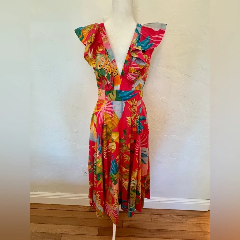 FARM Rio Ruffle Dress - Picture 2 of 4